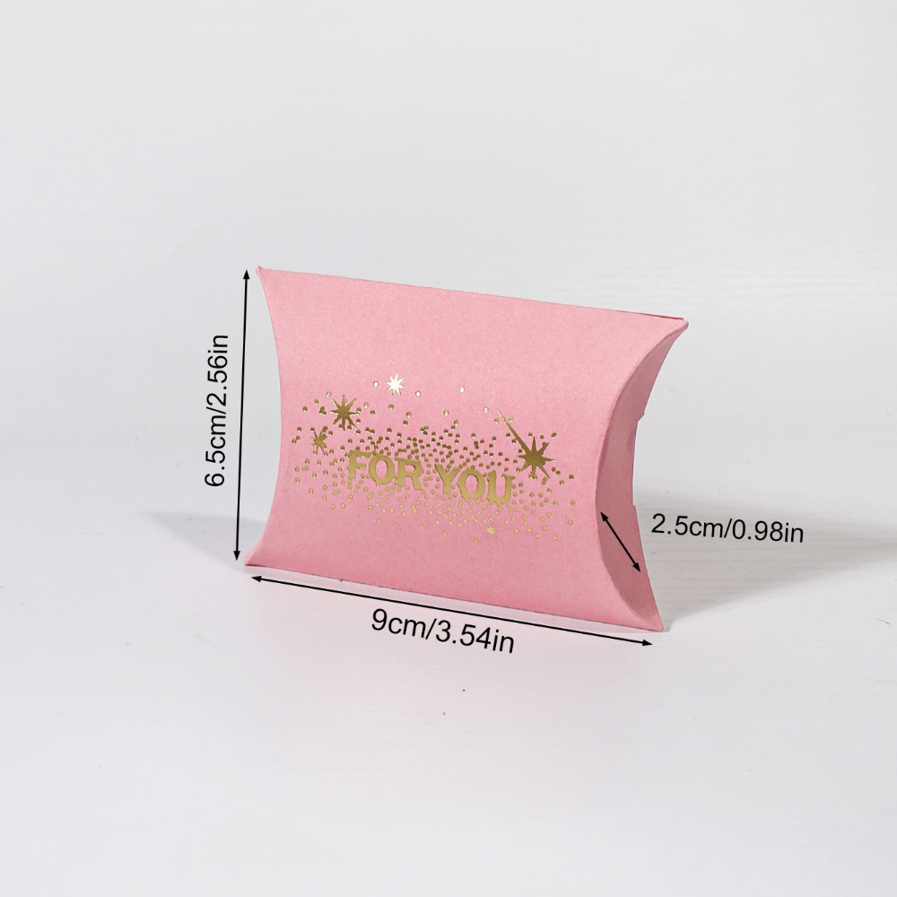 10pcs for You Pillow Gift Boxes with Golden Foil Star